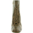 thumbnail image 3 of Sam Edelman Womens Codie Snake Print Square Toe Booties Brown 8 Medium (B,M), 3 of 3