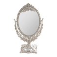 thumbnail image 1 of 1pc Desktop Makeup Mirror Retro Style Relief Girl Makeup Mirror Desktop Mirror, 1 of 4