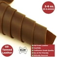 thumbnail image 2 of ELW Tooling Leather 5/6 OZ (2-2.4mm) Thickness | Tobacco Brown Color | Pre-Cut 4-8 SQ FT| Finished Full Grain Leather Cowhide Handmade Perfect for Crafting, Sewing, Molding, Workshop, 2 of 6