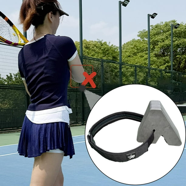 Ayuda para el entrenamiento de tenis, estabilizador triangular de codo, dispositivo de práctica, ligero, antideslizante, accesorio portátil para