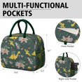 thumbnail image 6 of Womens Green Dinosaurs ChristmasTrees Socks Pattern Lunch Box for Work,Insulated Lunch Bag for Women,Loncheras Para Mujer,Leakproof Adult Lunch Bag for Work,Beach,Travel,Picnic,Camping, 6 of 7