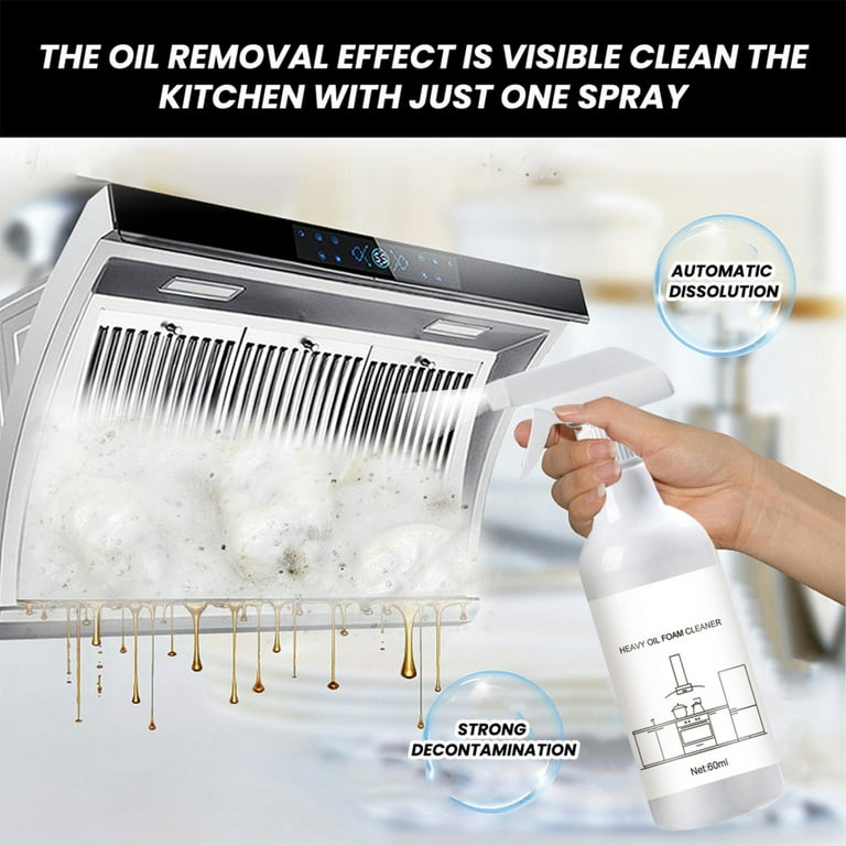 Splash Foam Spray Oven Cleaner Gentle and Effective Foam Cleaner for Kitchen Bathroom Toilets Floors - 60ml
