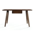 thumbnail image 2 of GDF Studio Mayworth Mid Century Modern Wooden Desk, Natural Walnut, 2 of 7