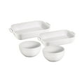 thumbnail image 1 of STAUB Ceramique 4 Piece Bakeware Set, White, 1 of 4
