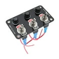 thumbnail image 5 of jiaping 3 Gang 12V 24V on Off Rocker Switch Panel Toggle Switch Panel Stable Performance, 5 of 9