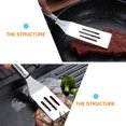 thumbnail image 6 of 12 Pcs Stainless Steel Frying Spatula Pancakes Kitchen Pancake Turner Cookers Spatula Silicone Cuisine Cooking Turner, 6 of 6
