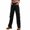 Black, variant on Sngxgn Plus Size Cargo Lounge Pants for Women Casual Wide Leg Pants with Pockets(Brown,L)