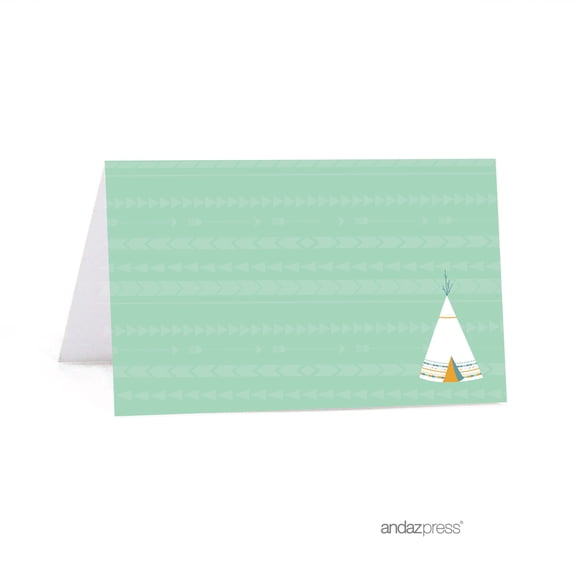 Koyal Wholesale Table Place Cards Boho Chic Tribal Table Tent Printable 20-Pack