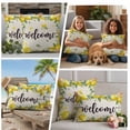 thumbnail image 4 of Lemon Farmhouse Outdoor Pillow Covers 16x16 Set of 2,Waterproof Patio Throw Pillowcase Protectors,Summer Fruit Botanical Beige Burlap Decorative Pillow Shams Cushion Covers for Seat Bed Couch Sofa, 4 of 8