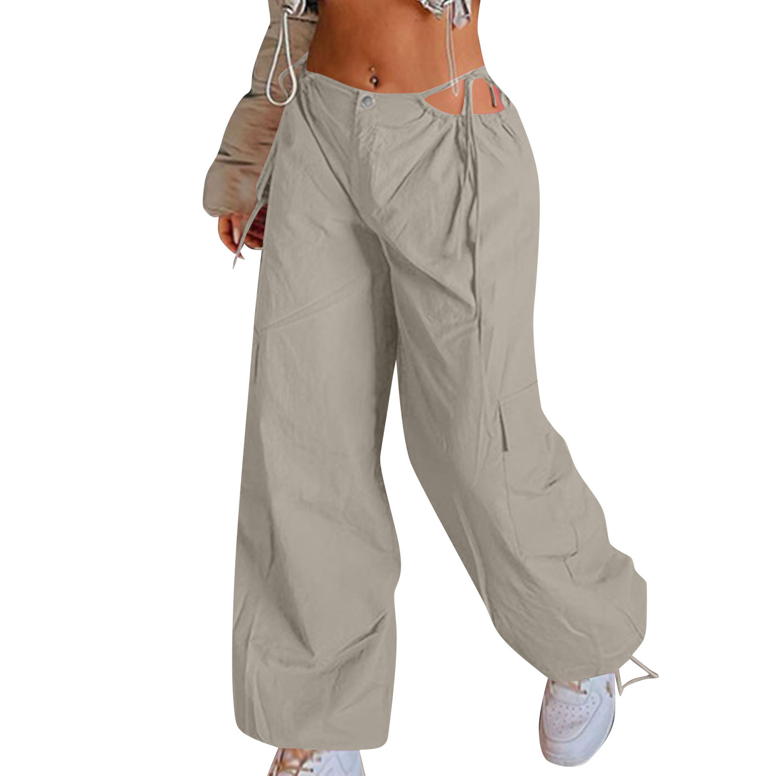 SENDKEEL Pants for WomenBaggy Cargo Pants For Women Over Size Long