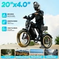 thumbnail image 5 of 1500W Electric Bike,48V 20Ah,80miles&35mph E-Mountain Bike for Adults, 20" Fat Tire Electric Bicycle UL2849, 5 of 7