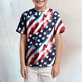 thumbnail image 2 of Gubotare Patriotic Shirts for Kids Boys Girls 4th of July T-Shirt American Flag Tees Kids Toddler Short Sleeve Tee Shirts Sizes 3-13 Years (Dark Blue,8-9 Years), 2 of 4