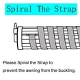 thumbnail image 3 of Correa de Tracción para Toldo de Patio YYST 95 cm con Pasador de Acero Inoxidable, 3 of 5