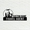 thumbnail image 4 of Handmadetneonsign Travel Agent Metal Nameplate, Travel Agent Desk Nameplate, Desk Name Plate Decor, 4 of 5