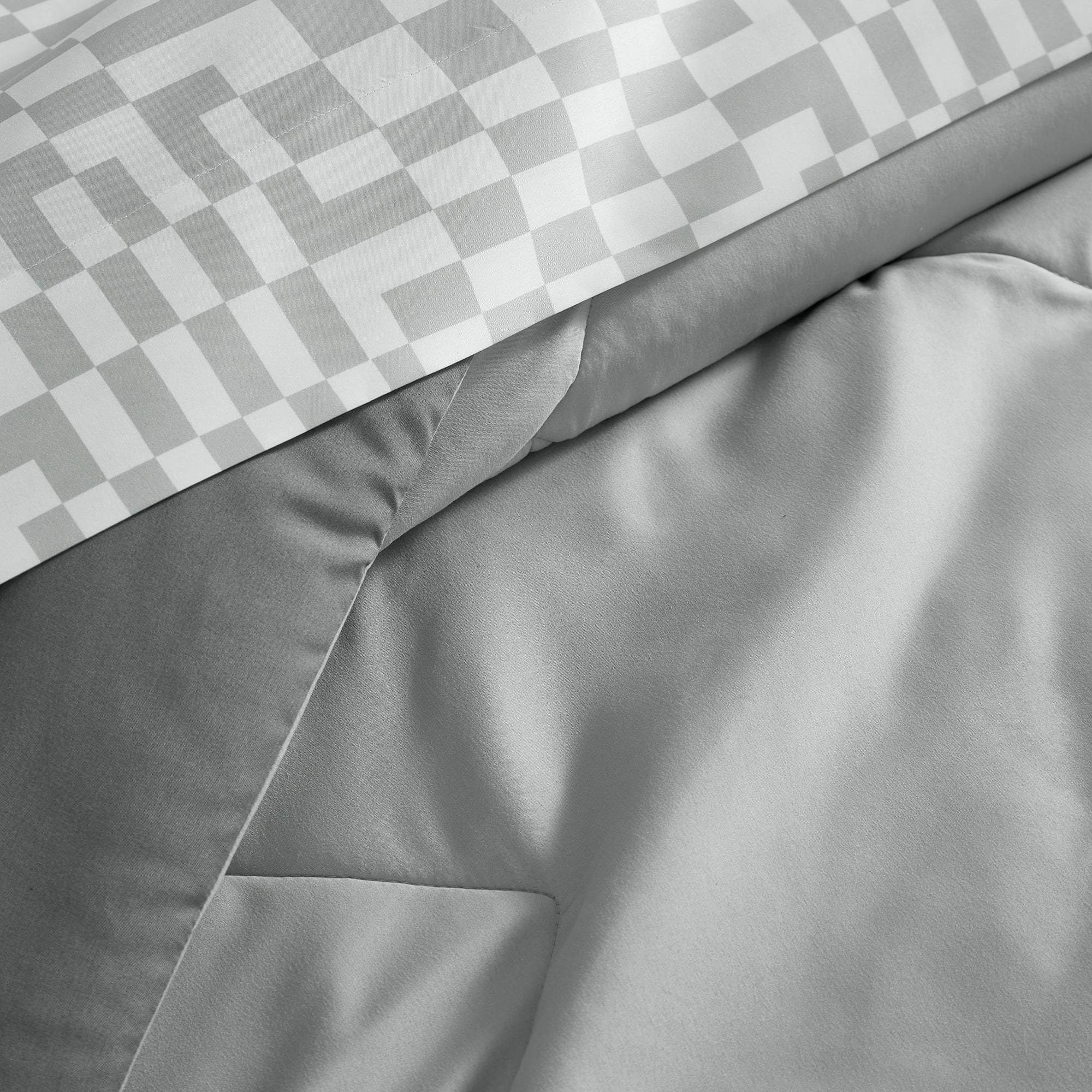 Bco Home 5-Piece Cooling Technology Gray Comforter and Sheet Set, Full