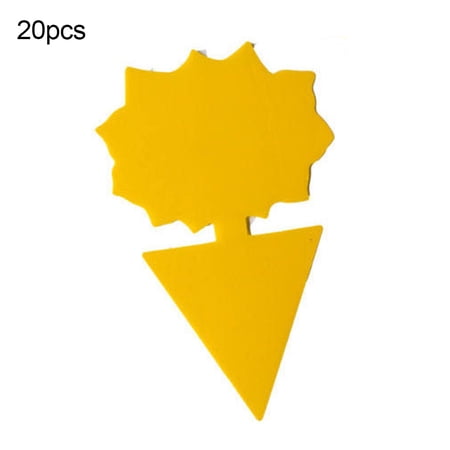 Frogued_20Pcs Flying Gnat Catcher Insect Dual Sided Yellow Sticky Trap Indoor Outdoor