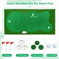 thumbnail image 3 of Costway 10 x 5 FT Golf Putting Green Professional Golf Training Mat with 2 Golf Balls, 3 of 7