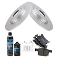 thumbnail image 2 of TRQ Rear Ceramic Brake Pad & Coated Rotor Kit w/Chemicals for Chrysler Pacifica BKA25017, 2 of 6