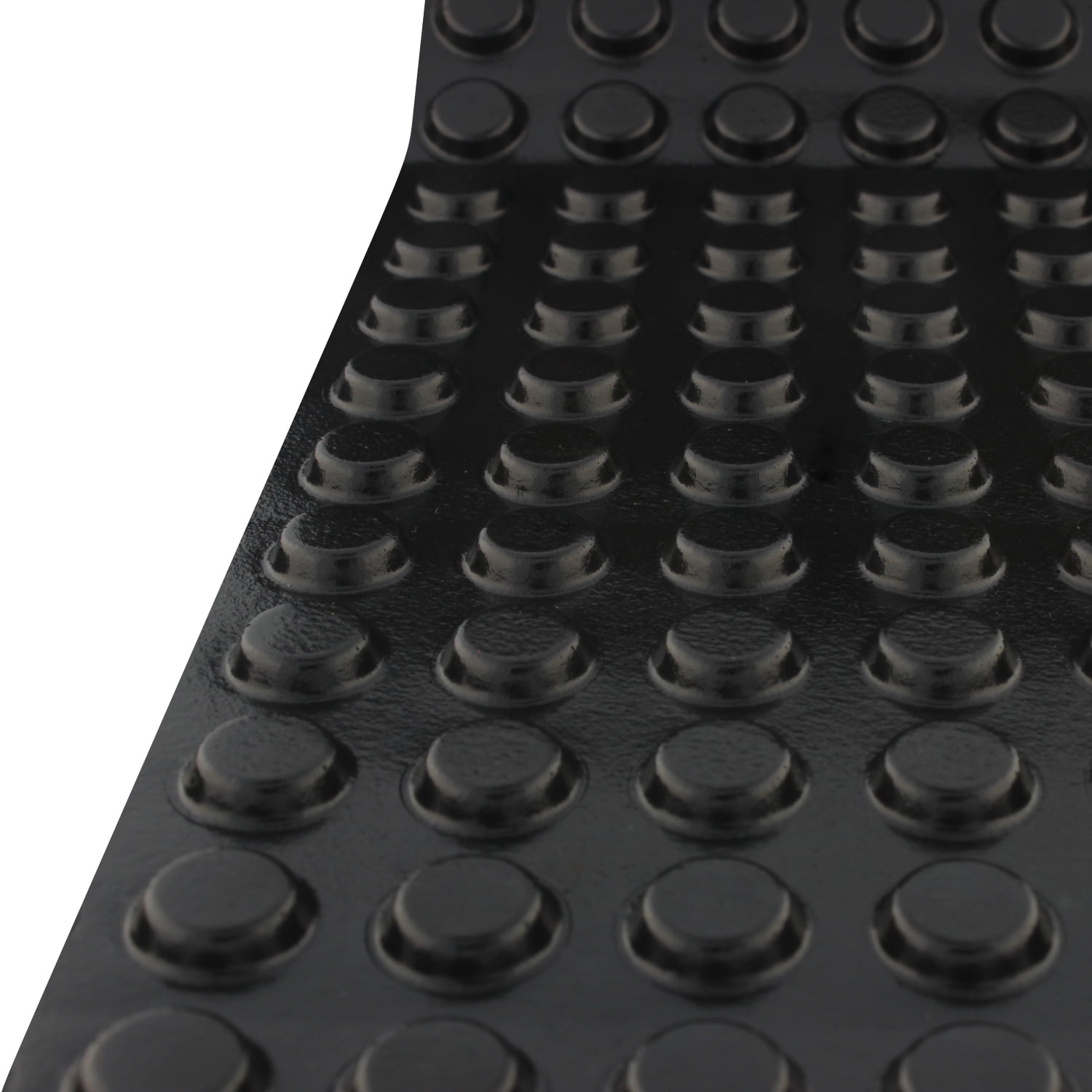 100 Pack Flat Head Door, Drawer, & Furniture Bumpers 1/2" Diameter