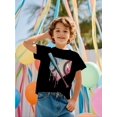 thumbnail image 2 of Camiseta deportiva de béisbol para niño: secado rápido, manga corta, estilo urbano, informal, cómoda y de verano, con gotas de agua y salpicaduras, ideal para la moda., 2 of 5