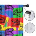 thumbnail image 4 of Blackout Kids Curtains,Colorful Dinosaurs Pop Art Pattern Childrens Insulated Curtains Set Of 2,Bedroom Essentials,Toddler Room Decor 42"x63", 4 of 5