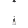 thumbnail image 1 of Innovations Lighting 206-BK-G182S-LED Small Canton-3.5W 1 LED Mini Pendant in Industrial Style-6.5 Inches Wide by 14 Inches High   Matte Black Finish with Clear Glass, 1 of 1
