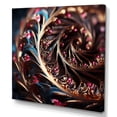 thumbnail image 2 of Designart "Hypnotic Spiral in Gold and Pink I" Abstract Wall Art - Modern Gold Abstract Spirals Entryway Wall Art Print, 2 of 6