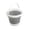 #2 Gray【1x Silicone Folding Bucket】, variant on Silicone Foldable Art Water Bucket, Multifunctional Brush Washer and Portable Collapsible Painting Cup for Acrylic, Watercolor, and Oil Artists, SouMaox