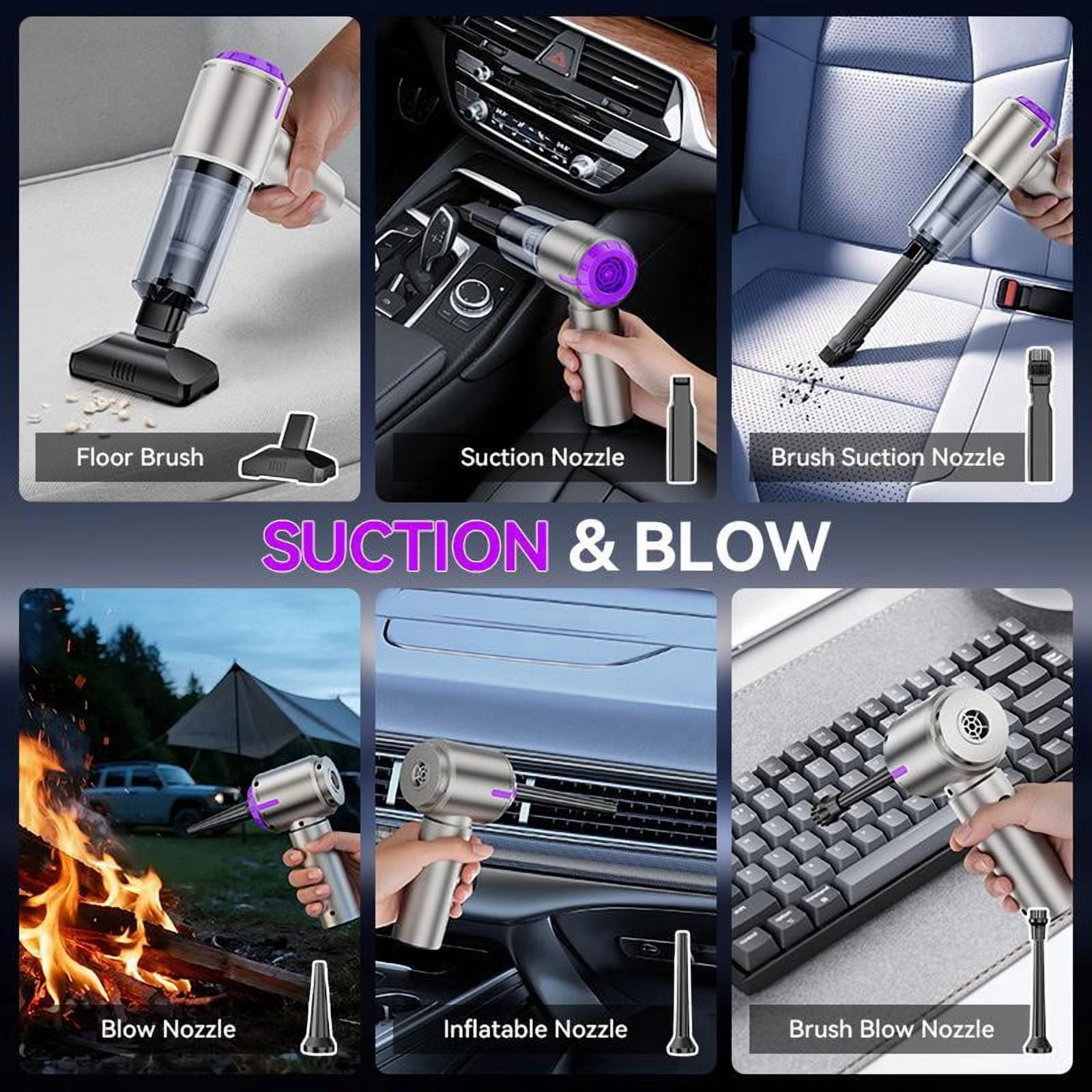 SharkTRUE Cordless Handheld Vacuum W Brushless Motor, ,Pa Strong Suction, mAh Battery, USBC Rechargeable Car Vacuum Cleaner with Blower Function for Home, Office & Travel