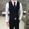 thumbnail image 5 of Chaleco de traje para hombre Chaleco de traje para hombre Chaleco de vestir de negocios de corte entallado para hombre Chaleco de vestir para trabajo, 5 of 5