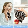thumbnail image 7 of 6PCS Fashionable Leopard Print Towels Cotton Washcloths Set,Quick Drying & Absorbent Soft Bathroom Hand Towel Lightweight & Portable Fingertip Towel Decor Gift, 7 of 7