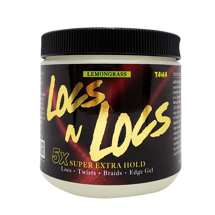 TAHA Locs N Locs 5X Super Extra Hold GEL "Lemon Grass" for Locs, Twists