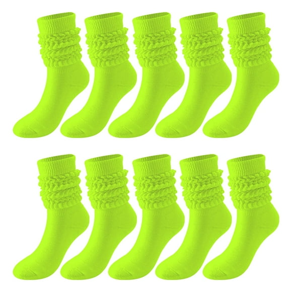 ZPYESWOW christmas stockings 5 Pairs Diabetic Socks Solid Color Socks Women Thigh High Boot Socks Soft Scrunch Socks Thigh Highs Soft Breathable Socks personalized christmas stockings
