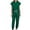 Green-scrubs for women set, variant on FNFYFH Scrubs Sets for Women Cap Sleeve V Neck Scrub Tops and Drawstring Jogger Pants Nurse Uniform with Pockets
