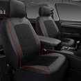 thumbnail image 2 of Skechers Car Seat Covers , Air-Cool Design Memory Foam Seat Covers, Piping Leather Mesh Car Seat Cover,Airbag Compatible,Automotive Comfort Universal FitMost Cars,Vans,Truck,SUV,Red Full Set, 2 of 9