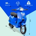 thumbnail image 3 of Huisuilinss Kids Ride On Motorcycle,24V 350W Electric Motorcycle,Electric Scooter Max Up To 14MPH,Ride On Moped With Rear Brake,Twist Grip Throttle & LED Light,Ride On Toys For Kids/Teens 8-12, 3 of 7