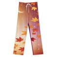 thumbnail image 3 of Thanksgiving Pumpkins Fall Leaves Pajama Pants Breathable with Pockets Pajamas For Lady Vintage Sleeping Pants Bedroom Homewear, 3 of 6