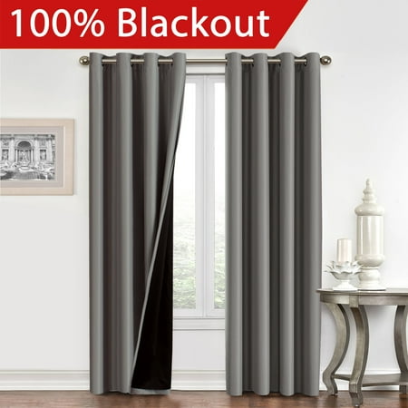 100 Blackout Curtain Set Thermal Insulated Energy Efficiency