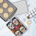 thumbnail image 5 of ALAZA Skulls and Roses Flowers Pot Holders Set of 2 Heat Resistant Kitchen Oven Mitts, 5 of 7