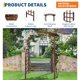 thumbnail image 3 of QinaQin Arco de jardín de madera de 85 pulgadas, fabricado en abeto sólido, enrejado para plantas trepadoras y decoración de bodas o patio, 3 of 6