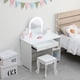 thumbnail image 1 of Para niños vanity set con lighted mirror y stool, adjustable LED lights, suitable para ages 3 to 9, 1 of 6