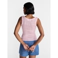 thumbnail image 3 of No Boundaries Sequin Sweater Tank Top, Women's and Women's Plus XXS-4X, 3 of 5