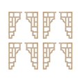 thumbnail image 1 of 8 Pcs Corner Guard Window Frame Onlay Diy Corner Protector Furniture Decor Flower Decal Wooden Onlay Corner Decals, 1 of 2