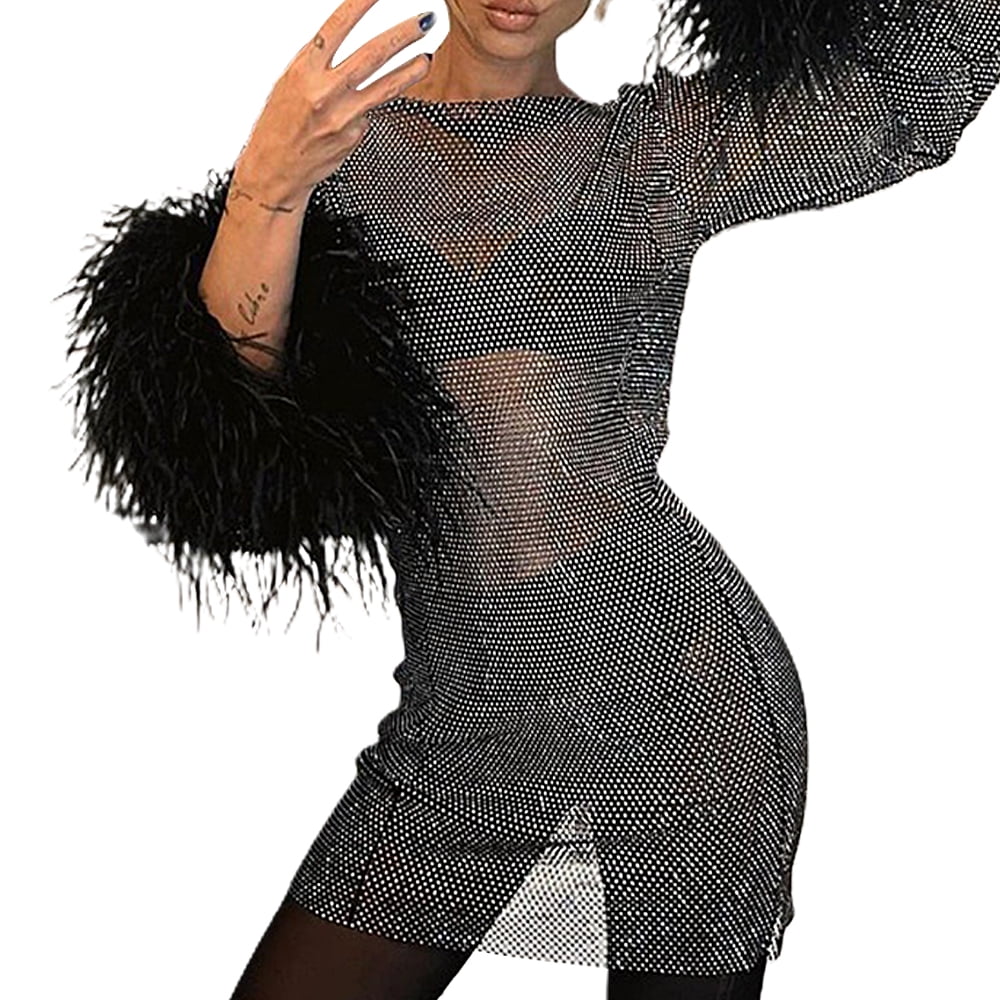 See-through Mesh Dress Women's Long Bodycon Mesh Dress - See-Through Sheer Long Sleeve, Cross Tie Backless Party Evening Dress See Through Dress See-through Mesh Dress Women's Long Bodycon Mesh Dress - See-Through Sheer Long Sleeve, Cross Tie Backless Party Evening Dress See Through Dress