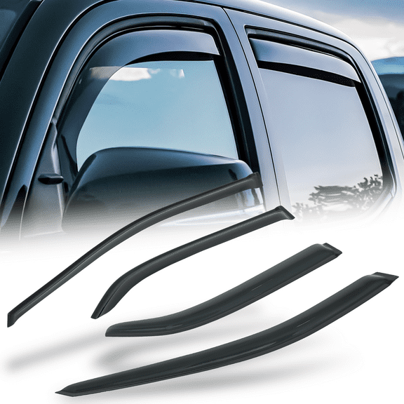 Magshion 4Pcs Tape-On Window Visor Smoke Vent Wind Rain Deflector Guard for 1998 1999 2000 2001 2002 Honda Accord 4-DR