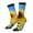 2 Black-1, variant on Sky Golden Sunflower Field B Crew Socks for Men & Women, Breathable Casual Athletic Ankle Socks