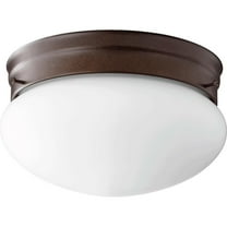 2 Light Mushroom Flush Mount in Bailey Street Home Home Collection Style 9.75 inches Wide By 5.75 inches High-Oiled Bronze Finish Bailey Street Home