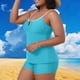 thumbnail image 2 of Camisetas Casuales de las Mujeres de Color Sólido de Gran Tamaño, Camisetas Largas con Cojín de Pecho para el Uso Diario, Conjunto de Cubierta de Traje de Baño de Verano, 2 of 7