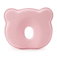 thumbnail image 2 of Almohada moldeadora para bebés que previene la cabeza plana, forma de oso, espuma viscoelástica que absorbe la humedad, almohada de lactancia 3D, color rosa, 2 of 12