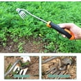 thumbnail image 4 of Gardening Tool - Hand Weeding Tool - Garden Tool - With Handle (4 Prong Rubber Handle), 4 of 5